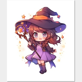 Witch girl Posters and Art